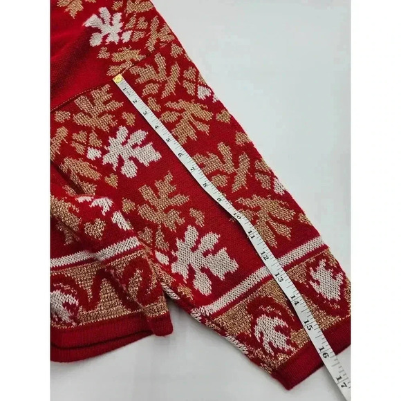 Vtg Holiday Time Women's Red Christmas Bears Holiday Sweater - Picture 5 of 6